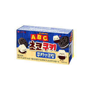 [지금특가][초코]ABC초코쿠키 쿠키앤크림 43g