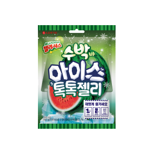 [주말특가] 젤리셔스 수박바 아이스 톡톡 젤리162g
